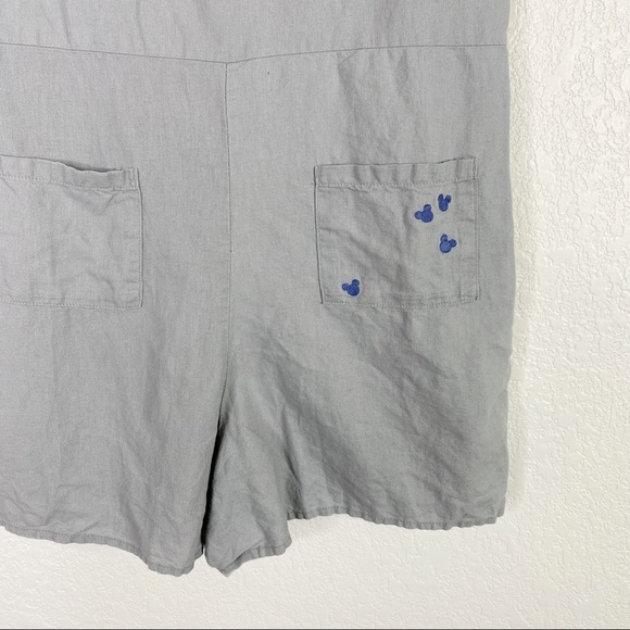 Junk Food x Disney Gray Linen Blend Mickey Romper - Picture 5 of 8
